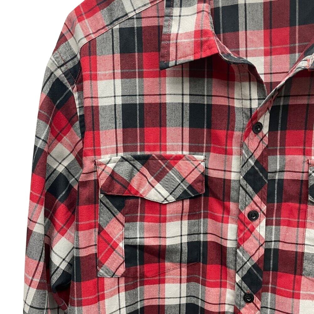 Columbia Omni-Wick Red Plaid Long Sleeve Shirt Men’s Size XL - Picture 4 of 12
